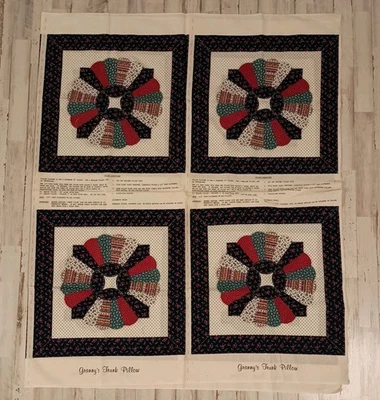 8 Uncut Vintage Grannys Trunk Pillow Fabric Sewing Panels 16" Quilting Cranston  - Image 1 of 4