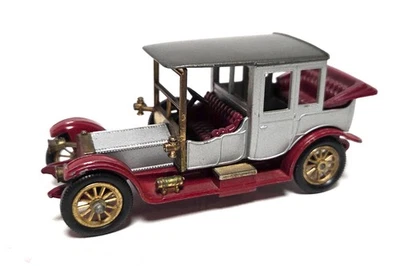 gebraucht! Matchbox Y-7 Rolls Royce silber/rot 1912 Maßstab ca. 1:48 - Bild 1 von 2
