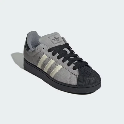 JQ3222 adidas Orignals Superstar 2 Grey Three Cream White Core Black (Men's) - Image 1 of 4