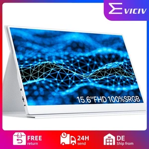 Portable Monitor 15,6 Zoll Tragbarer Mobiler IPS Bildschirm FHD 1920*1080 Für PS - Afbeelding 1 van 24