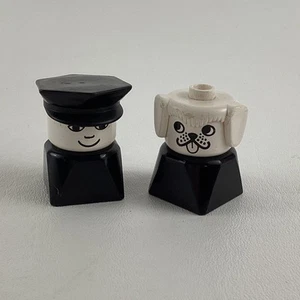 Lego Duplo Police Officer Puppy Dog Brick Block Action Figure Vintage 1979 70s - Picture 1 of 6