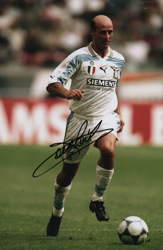 Attilio Lombardo Hand Signed Photo A4 12x8 Inch Autograph Includes COA - Image 1 of 1