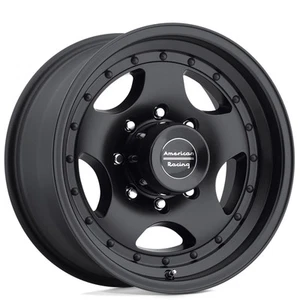 14x7" American Racing Wheels Modern AR23 Satin Black Rims - Picture 1 of 8