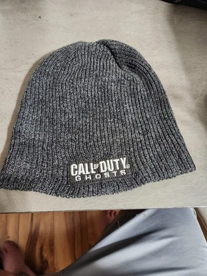 复古 Call of Duty Ghosts 豆豆帽 – Activision 2013 灰色针织冬季帽 — 第 1/4 张图片