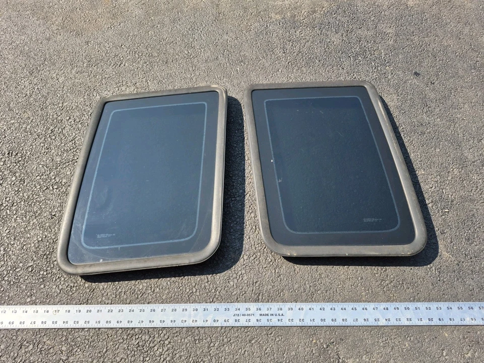 Оригинальные боковые задние стекла для Ford F150 F250 F350 1992-1996 годов выпуска с удлиненной кабиной Lt Rt - Изображение 1 из 4