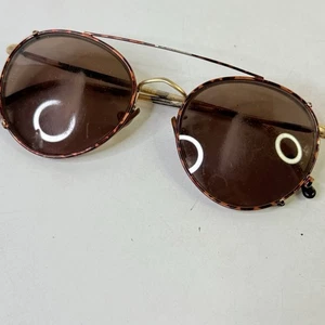 Gafas de sol redondas vintage Giorgio Armani 51 con clip COMO ESTÁN LEÍDAS - Imagen 1 de 19