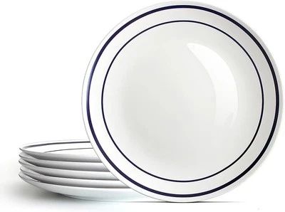 Ceramic Dinner Plates Set Of 6,10.5'' Kitchen Dish Set, Round Porcelain Tablewar - Image 1 of 4