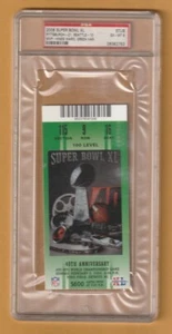 Boleto del Super Bowl XL de los Pittsburgh Steelers Seattle Seahawks 2006 PSA 6 - Imagen 1 de 2