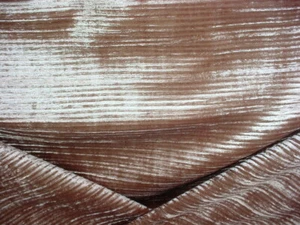 1-1/2Y Osborne & Little F6910 Sherborne Plisse Mink Velvet Upholstery Fabric - Picture 1 of 4