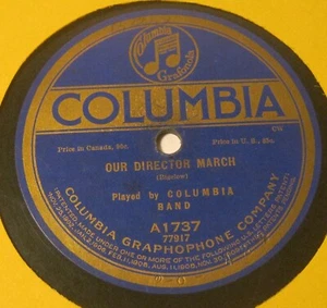Our Director March THE COLUMBIA BAND 10" Victrola Phonograph Record!! - Picture 1 of 3