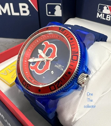 Invicta MLB Boston Red Sox Men's Watch - 51.5mm, Transparent, Blue New Cover