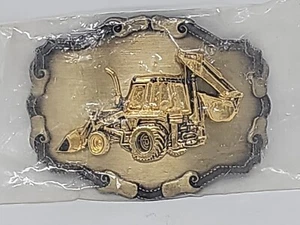 Vintage Gold CASE Backhoe Belt Buckle 1977 - Picture 1 of 3