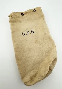 Vintage 1964 GI Joe Action Sailor U.S.N. US Navy Shore Patrol White Sea Bag - Bild 1 von 5
