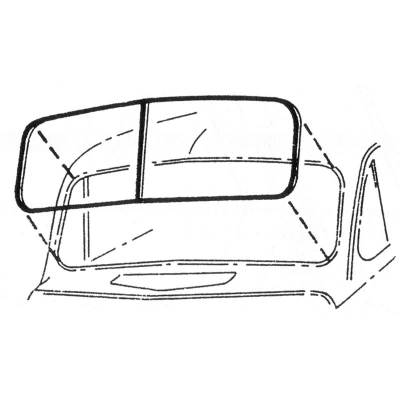 Sello de parabrisas con ranura para coche cerrado cromado 1941-48 Ford Car 11A-7003110-B Foto 1 de 1