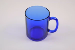 Arcoroc France Saphir Blue Glass 3 5/8" Mug - Picture 1 of 6