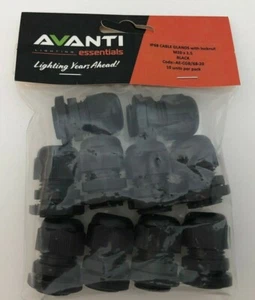 10 x 20mm M20 Cable Gland IP68 Compression Stuffing Gland - Avanti Lighting - Picture 1 of 6