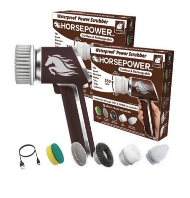 RUBY HORSEPOWER Horsepower Handheld Cordless Rechargeable Spinning Power Scrubber Freeshipping