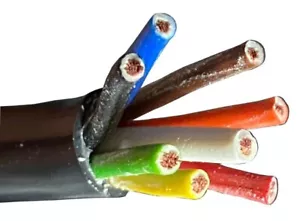 10m Fahrzeugleitung Rundkabel 8 Adrig 8 Polig 7x 1mm²+1x 1,5mm² Anhänger LKW PKW - Bild 1 von 4