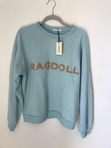 320 $ Ragdoll LA Sweatshirt verwaschen S blau - Bild 1 von 5