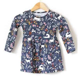 Vestido Rumi Ryder Niñas Talla 2T Bolsillos Top Túnica Bosque Unicornio Floral Zorros - Imagen 1 de 5