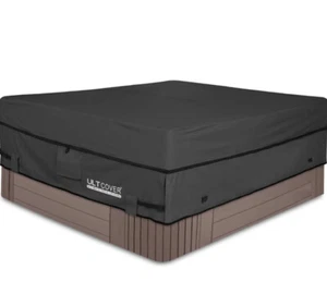 ULTCOVER Waterproof 600D Polyester Square Hot Tub Cover Outdoor SPA  76x76x20 - Picture 1 of 7