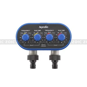 Zero Water Pressure Yard Lawn Timer Irrigation Controller Sprinkler Dual-Valves - Picture 1 of 7