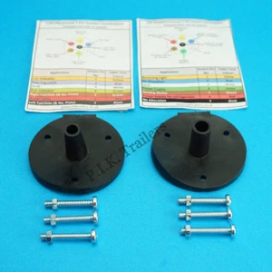 2 x Rear Gasket Seals for 7 Pin 12N & 12S Towing Socket & Mounting Bolts Caravan - Picture 1 of 1