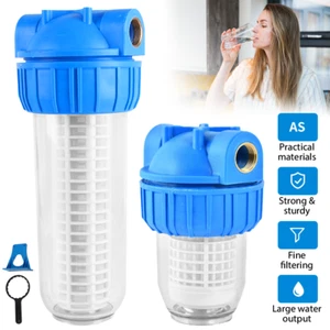 10" 5" WASSERFILTER VORFILTER SYSTEM HAUSWASSER ZISTERNE BRUNNEN PUMPE 1" ZOLL - Bild 1 von 25