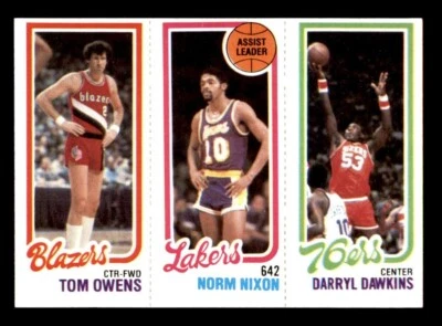 1980 Topps Basketball #123 Owens Nixon Dawkins EX/MT *e4 - Image 1 of 2