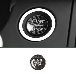 Real Carbon Fiber Start Button Ignition Switch Cover For Range Rover Sport 14-22 - Picture 1 of 11