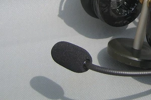 Pilot Headset Mikrofon Wiatrochron, czarny, tłumiący hałas - Zdjęcie 1 z 1