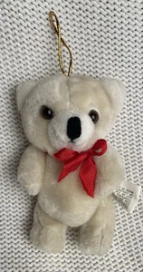 Weihnachtsschmuck Teddybär hellbraun Plüschgelenke bewegliche Arme & Beine, 5 Zoll groß - Bild 1 von 4