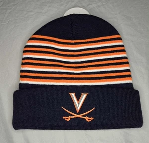 Captivating UVA Cavaliers Beanie Unisex, One Size Fits All, Blue And Orange,  - Picture 1 of 5