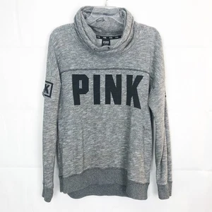 Sudadera VS Rosa Para Mujer Cuello Embudo Manga Larga Gris/Negro Talla XS - Imagen 1 de 9