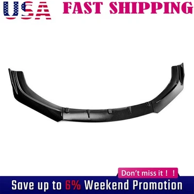 Alerón divisor de labios de parachoques delantero estilo fibra de carbono boby para Audi A3 A4 A5 Waox Foto 1 de 4