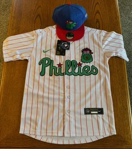 NWT Kid’s Youth Philadelphia Phillies PHANATIC Jersey Combo Size Small - Picture 1 of 4