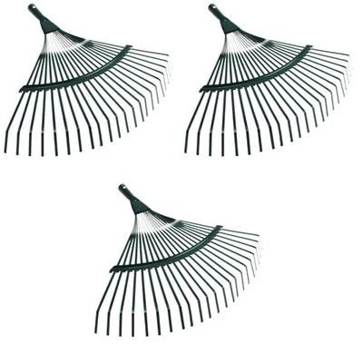  3 PCS Gartenhandwerkzeug Gartenharke Klein Gartenrake Blattharken - Bild 1 von 4