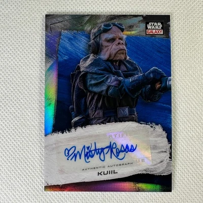 Kuiil Misty Rosas 2022 Topps Cromo Star Wars Galaxy Autógrafo Refractor/150 Foto 1 de 4