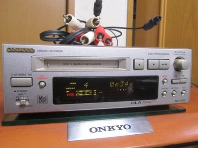 Onkyo MD-105X MiniDisc Recorder Player High Speed Audio System Tested from Japan - Image 1 of 3