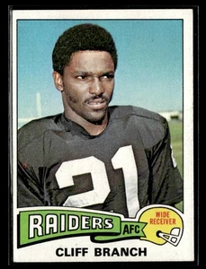 1975 Topps #524 Cliff Branch Rookie Card RC Raiders HOF *Excellent* - Picture 1 of 2