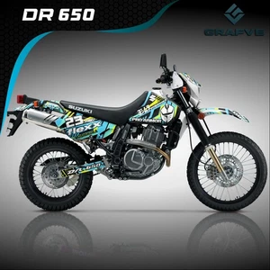 Dr650 Dr 650 kit decals graphics Suzuki Stickers Supermoto CUSTOM Mx Enduro - Bild 1 von 4
