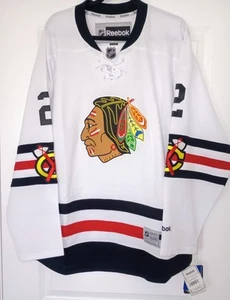 DUNCAN KEITH LARGE CHICAGO BLACKHAWKS 2017 WINTER CLASSIC PREMIER REEBOK JERSEY - Picture 1 of 19