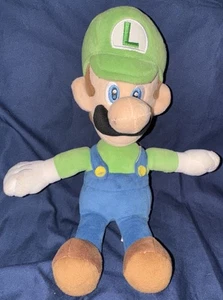 Peluche Super Mario Luigi 11” San-Ei Little Buddy 2017 Nintendo juguete de peluche - Imagen 1 de 4