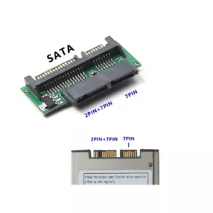 1.8 Inch Micro SATA HDD SSD 3.3V to 2.5 Inch 22PIN SATA 5V Adapter - Picture 1 of 7