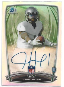 2014 Bowman Rookie Chrome Refractor Autograph Josh Huff #93 - Imagen 1 de 1