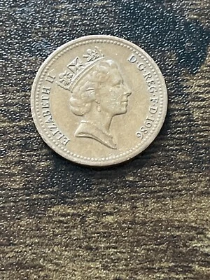 Moneda real 1986 Reino Unido Gran Bretaña 1 centavo un centavo Elizabeth ll TK7685* Foto 1 de 3