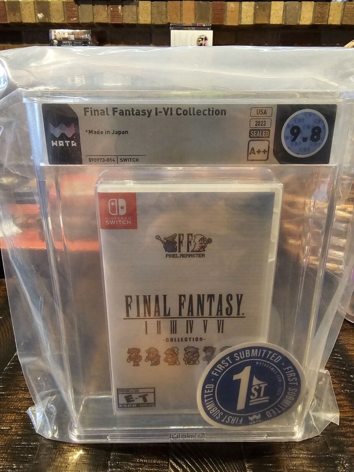 WATA Final Fantasy Pixel Remaster (Nintendo Switch, 2023)(ESRB Version) Pop 1