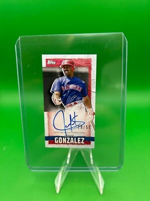 2023 Topps RIP Juan Gonzalez Auto 29/50 TRA-JG Texas Rangers - Image 1 of 2