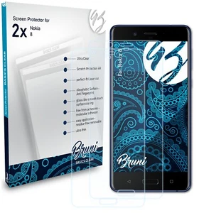 Bruni 2x Protective Film for Nokia 8 Screen Protector Screen Protection - Picture 1 of 4