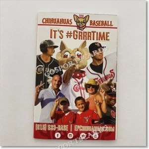 2016 El Paso Chihuahuas calendario de bolsillo padres cazador Renfroe béisbol menor - Imagen 1 de 2